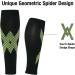 Buy Calf Compression Sleeves for Men & Women - X-Stripes Leg Compression Socks | 3 Pairs Green Medium | Enhance Sports Performance - Buy Online on GoSupps.com