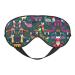 Mexican Otomi Animal Print Unisex Sleep Mask Double-Sided Eye Mask Ideal for Sound Sleep and Skin Care
