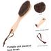 HOMSFOU Scrubbing Brush Clothes Brush Shoes Brush Clothing Brush Lint Removers Stuff Horse Hair Garment Brush Bristle Polishing Brush Cloth Anti-static Brush Shoes Shine Brush Supplies Picture 1 23*5.5*2.3cm - Buy Online on GoSupps.com