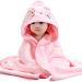 Zuimei Hooded Baby Towel Soft Baby Towel With Hood Cute Animal Design Baby Towel For Baby Boy And Girl Newborn Birthday Cat