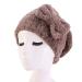 Asudaro hair towel women girl absorbing towel made of microfiber turban cap thickened shower hood quick-drying towels sheet turban hat hair dryer towel bathing cap coffee