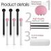 6-Piece Sponge Makeup Applicator Set - Washable Powder Puff & Brush for Flawless Foundation Concealer & Eyeshadow - Pink & Black - Buy Online on GoSupps.com