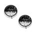 (Black White Music Note) Round Pill Box 3 Compartment Pill Box Mini Decorative Pocket Purse Portable Travel Medicine Tablet Vitamin Holder Organizer Pill Case