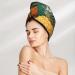 Banana Strawberry Pineapple Print Dry Hair Cap for Women Coral Velvet Hair Towel Wrap Absorbent Hair Drying Towel with Button Quick Dry Hair Turban for Travel Shower Gym Salons - Buy Online on GoSupps.com
