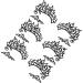 FOMIYES 9 Pairs Lace Eyeliner Stickers Black Eye Sticker Eye Liner Sticker Popularity 13X6cmx3pcs Blackx3pcs - Buy Online on GoSupps.com