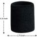 Unisex Moisture Wicking Terry Cloth Wristbands for Sports - 3 Pack (Black/White/Gray) - Buy Online on GoSupps.com