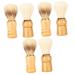 Healeved 6 Stk Bartbrush Dachs Razor brush sca auto salon The gift father's day gifts shaving brush for men manual shaving neck brush travel wooden handle nylon wool