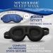Buy Sleep Mask 2 Pack - Patented Contoured Eye Masks for 100% Blackout Zero Pressure Comfort - Ideal for Men & Women - S2 Black - Buy Online on GoSupps.com