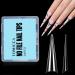 TOMICCA TOMICCA 240pcs Extra Long False Nails for Gel Nails Stiletto XXXL False Nails Acrylic False Nails Half Cover French False Na