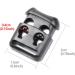 DYZD Small Double Hole Plastic Cord Locks End Spring Stop Toggle Stoppers - 10PCS Black - Buy Online on GoSupps.com