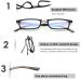 SKYOAK Unbreakable Folding Reading Glasses 1.5x Blue Light Blocker UV Protection Foldable Compact Readers with Hard Case - Black - Buy Online on GoSupps.com