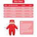 Hooded Baby Winter Romper Down Jacket | Boys Girls Snowsuit Coat | Warm Kids Bodysuit Outfit | Red 6-9 Months - Buy Online on GoSupps.com
