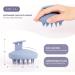 ZMCLG Shampoo Brush | Silicone Scalp Massage Brush for Peeling & Head Care | Premium Wet & Dry Use | Blue Hair Root Care - Buy Online on GoSupps.com