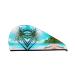 Tropical Ocean Beach Theme Print Coral Velvet Absorbent Dry Hair Cap Towel Wrap for Women Wet Hair Tour Swimming Pool
