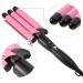 Portable 3 Barrel Ceramic Hair Curling Iron - Temperature Adjustable Wave Iron Wand for DIY Curly Hair Styling (22mm) - Buy Online on GoSupps.com