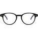 Anti Blue Light Retro Spring Hinge Round Computer Reading Glasses - Shiny Black 0.0x - Buy Online on GoSupps.com