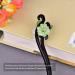 Lurrose Vintage Flower Chinese Hair Stick - Japanese Wood Chopsticks for Women/Girls Hair Styling (White/Green) - Buy Online on GoSupps.com
