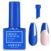 Saviland French Gel Nail Polish - 1PC 10ML Blue Gel Polish U V LED Soak Off Gel Quick French Manicure Gel Polish Nail Salon DIY Home for Starters Professionals 0.34 Fl Oz (Pack of 1) B-Blue