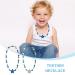 2 Pack Baby Silicone Sensory Chew Necklaces - BPA Free Teething & Nursing Toys for Breastfeeding - Freezable & Dishwasher Safe - Blue & Gray Stars - Buy Online on GoSupps.com