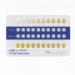 Wzcxyx 20 colors teeth whitening shade guide paper diagram card for tooth whiter effective comparison professional dental supplies (color: 50pcs)