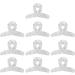 Muloo Pack of 10 Clear Acrylic Hair Clips DIY Hair Accessories Clear Hair Clip Clear Hair Pins Hair Barrette Acrylic Material 2# - Buy Online on GoSupps.com