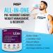 RSP Nutrition TrueFit Chocolate Protein Powder (2 LB) + AminoLean Pre Workout Energy (BlackBerry Pomegranate 30 Servings) - Buy Online on GoSupps.com
