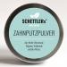Schettler's toothbrush powder - only nature: with Kieler Ostseesalz R gener Healing Cross and Bio -Mint manufactured in Mecklenburg - 30G screw cap