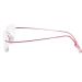 Super Light Rimless Titanium Reading Glasses +2.50 for Men & Women - Stylish Pink Reading Aid - Buy Online on GoSupps.com