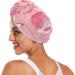 Pink Cat Hair Towel 2 Pack - Super Absorbent Quick Dry Hair Turbans | Cute Hair Drying Towels for Women & Girls - Buy Online on GoSupps.com