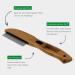 Bamboo Groom Flea Comb | 77 Rotating Pins for Cats & Dogs | Eco-Friendly Pet Grooming Tool for Effective Flea Removal - Buy Online on GoSupps.com
