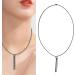 Breathing Exercise Necklace Relieving Stress Mindful Necklace Increasing Lung Volume Skinfriendly Steel for Men Daily Wear (Black) - Buy Online on GoSupps.com