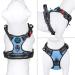 Phoepet Reflective No Pull Dog Harness - Adjustable Vest with Training Handle & ID Card - Baby Blue Medium - Buy Online on GoSupps.com