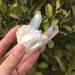 Natural Crystal Rough Gems for Decoration 90-100g White Flame Aura Quartz Crystal Cluster Aura Crystal - Buy Online on GoSupps.com