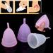 3 Colors 2PCs Reusable Menstrual Cup Set - Eco-Friendly Women's Hygiene Care (Purple) | Anti-Losing & Comfortable - Buy Online on GoSupps.com