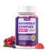 Magnesium Complex Gummies Ashwagandha Zinc Vitamin D3 L-Theanine Sugar Free 10-in-1 Magnesium with Glycinate Citrate Malate for Sleep Muscle & Immune Support 60-Day Supply (Mixed Berry)