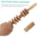 Minkissy Wooden Massager with 6 Wheels - Versatile Back Neck & Shoulder Tool for Muscle Relief | Premium Wooden Roller for Home Therapy - Buy Online on GoSupps.com
