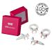 Unicorn Hairdressing Set for Girls - 4 Parts with Glitter White & Pink Storage Box | International Shipping - Buy Online on GoSupps.com