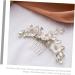 Ipetboom Bride Hair Comb Wedding Bride Hair Accessories Wedding Hair Accessories Wedding Hair Comb Bridal Hair Comb Flower Hair Side Comb Miss White Manual Metal Crystal Flower - Buy Online on GoSupps.com