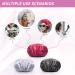 Aquior Shower Caps - Extra Large Waterproof Reusable Hair Cap for Women with Long Hair - 4 Pack (Rose Red/Silver/Pink/Black) - Buy Online on GoSupps.com