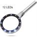 Lightweight Magnifying Glass Hand-Held Portable 10X 20X Magnifying Glass with 12Led Light Suitable for Old People to Read Watch Repair Handicrafts Lofty Ambition - Buy Online on GoSupps.com