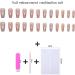 24pcs Pink Glitter Medium Coffin False Nails - Press on Removable Glue-on Full Cover Fake Nails for Women and Girls - Nail Art Accessories 0266Y92 - Buy Online on GoSupps.com