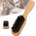 Wild Boar Beard Brush for Stiff Hair - Natural Wooden Brush for Men | Elastic Soft & Stiff Bristles for Beard & Mustache Grooming - Buy Online on GoSupps.com