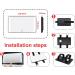 Rotating Lighted Makeup Mirror | LED Vanity Mirror for Car Visor | Dimmable Sunshade Mirror - Buy Online on GoSupps.com