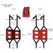 FIDO PRO Airlift Dog Rescue Harness - Large Red | Best International Shipping for Pet Safety - Buy Online on GoSupps.com