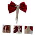 DRESSOOS tassel hair clip Girl Bow Hairpin big bow red bow hair clip crystal bow hair clip Hair Bows for Girls hair barrettes for girls Hair Bowknot Clip rhinestones Miss set copper