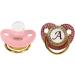 Personalized Bling Baby Pacifier - Silicone Rhinestone Pacifier with Clip for Newborns (Letter A) | Focket - Buy Online on GoSupps.com
