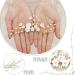 ISLHJDD Bridal Wedding Vine Hair Combs Gold Bridal Hair Barrettes Pins Crystal Pearl Hair Comb Wedding Hair Accessory Decorative Wedding Hair Comb Hair Accessories for Brides Girls - Buy Online on GoSupps.com