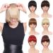 TESS Pony Hairpiece Clip in Extensions like real hair hair extension fringe bang hairpieces straight 2 clips cheap extension 30g brown