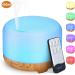 Buy Hianjoo 450ml Aroma Diffuser - Ultrasonic Humidifier with Timer & Remote Control - 7 Colors LED for Bedroom Office Yoga & Spa - Stylish Wood Design - International Shipping Available - Buy Online on GoSupps.com