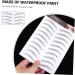 Outanaya 3 Sheets Waterproof Eyebrow Stickers on Accessories Artificial Eyebrows Eye Brows Transfer Stickers 21.00X15.00X0.20CM Black - Buy Online on GoSupps.com